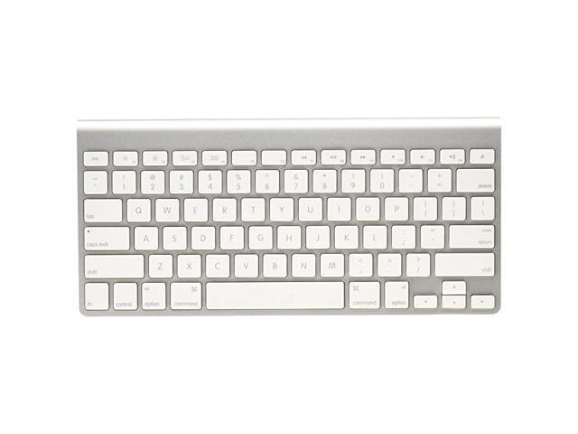 Wireless Keyboard with Bluetooth Silver Renewed