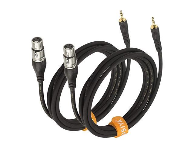 10 Feet 35mm18 Inch TRS Stereo Male to XLR Female Cable Compatible with iPhone iPod TabletLaptop Camcorders DSLR Cameras Computer Recording