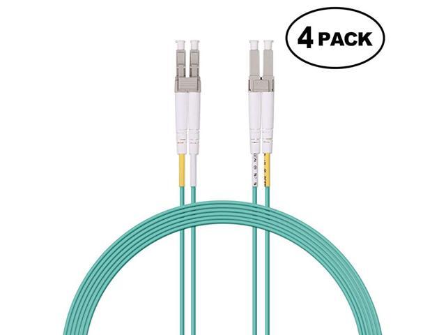 Patch Cable LC to LC OM3 10GbGigabit MultiMode Jumper Duplex 50125 LSZH Optic Cord for SFP Transceiver Computer Networks and Test Equipment