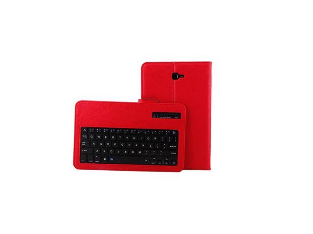 Keyboard Case for Samsung Galaxy Tab A 97 Folio PU Leather Stand Case Cover with Detachable Wireless Keyboard for Samsung Galaxy Tab A 97 Inch Red