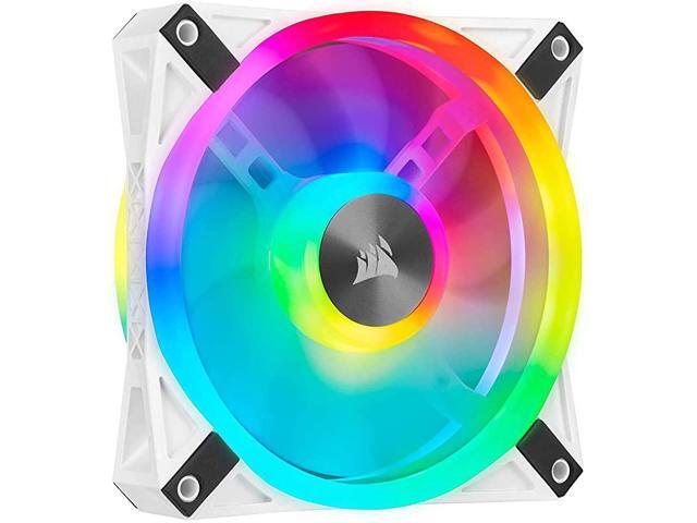 QL Series iCUE QL120 RGB 120mm RGB LED PWM White Fan Single Fan