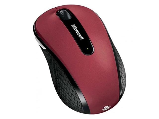 D5D00038 Wireless Mobile Mouse 4000 Ruby Pink Red Top with Black Sides