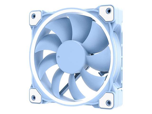 ZF12025 Pastel 120mm Case Fan White LED PWM Fan for PC CaseCPU Cooler Baby Blue