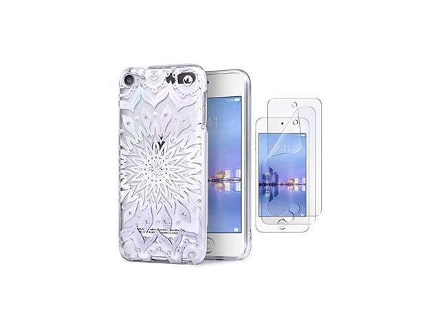 iPod Case for iPod Touch 7 Touch 6 Touch 5Soft BumperTPU Clear CaseSlim Lightweight Colorful Shiny Flexible Glossy Cover for Apple iPod Touch 7G