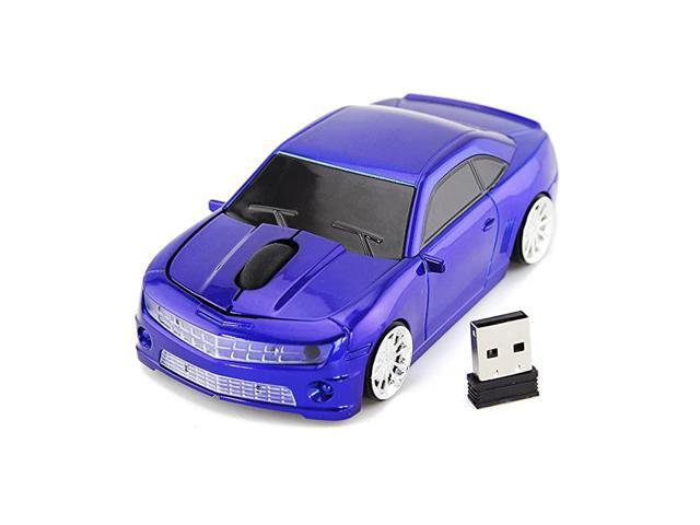 for Chevrolet Camaro Sports Car Mouse Wireless Mice Computer Laptop PC Optical Mouse Blue