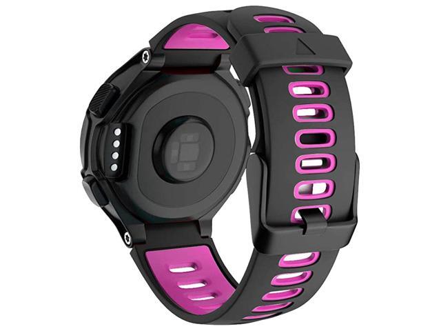 Soft Silicone Sport Strap Replacement Wristband Compatible with Forerunner 735XT 220 230 235 235Lite 620 630 Approach S20 S5 S6 Bands for Garmin