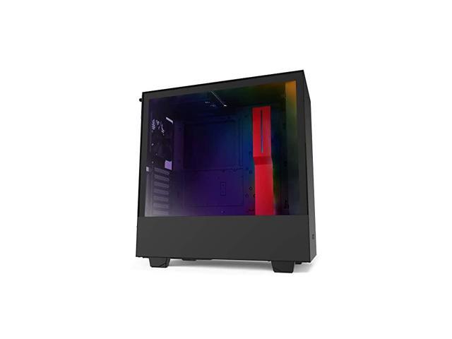 H510i CAH510iBR Compact ATX MidTower PC Gaming Case Front IO USB TypeC Port Vertical GPU Mount Tempered Glass Side Panel Integrated RGB Lighting