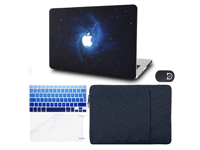 Laptop Case for MacBook Air 13 Retina 202020192018 Touch ID w Keyboard Cover + Sleeve + Screen Protector + Webcam Cover 5 in 1 Bundle Plastic Hard