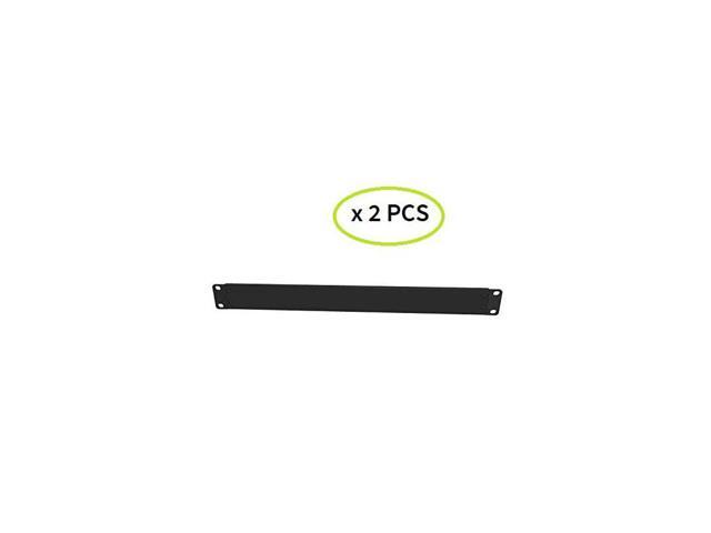 2 Pack 1U Metal Disassembled Blank Panel 1U Rack Mount Spacer for 19in Server Rack Enclosure or Network Cabinet Black ABPA2PC