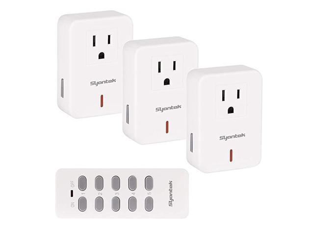 Remote Control Outlet Wireless Light Switch for Household Appliances Expandable Remote Light Switch Kit Up to 100 ft Range FCC Certified ETL Listed