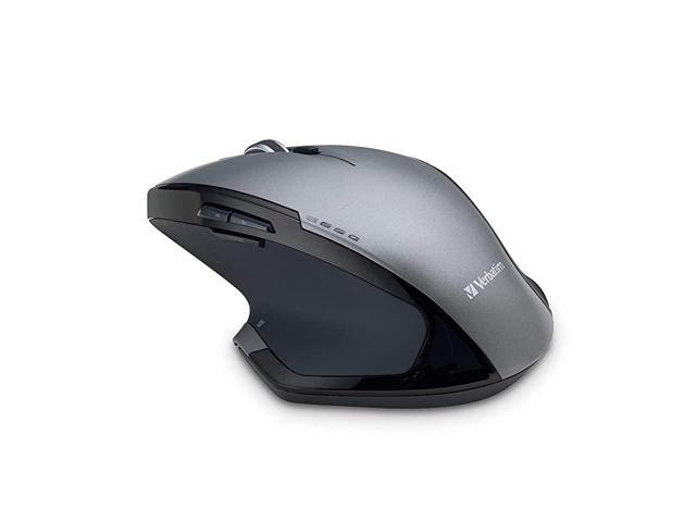 Wireless Desktop 8Button Deluxe Mouse Ergonomic Blue LED Portable Mouse for Mac and Windows Black 98622Graphite