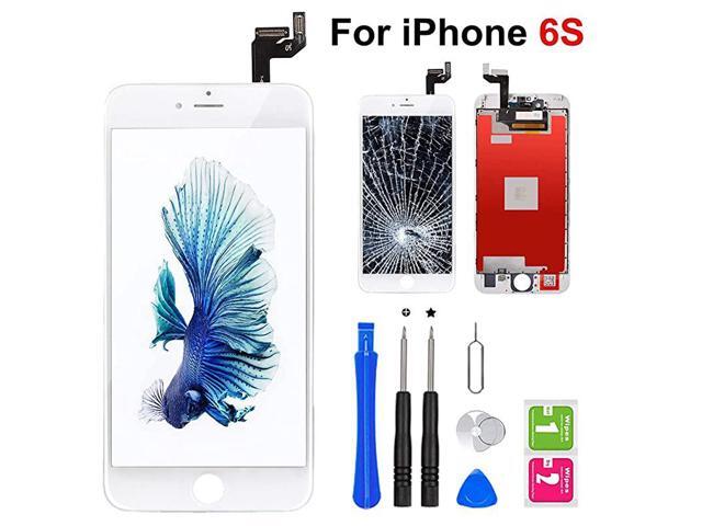 iPhone 6s Screen Replacement 47 WhiteLCD Display Touch Screen Digitizer with 3D Touch Frame Assembly Set for iPhone 6s 47 inch with Repair Tool kit