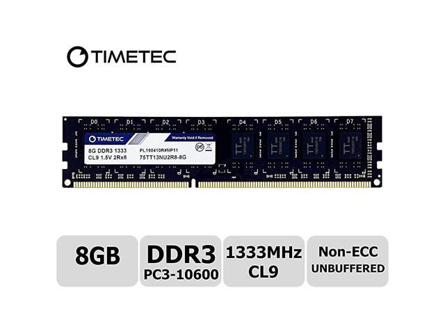 Hynix IC 8GB DDR3 1333MHz PC310600 Unbuffered NonECC 15V CL9 2Rx8 Dual Rank 240 Pin UDIMM Desktop Memory Ram Module Upgrade 8GB