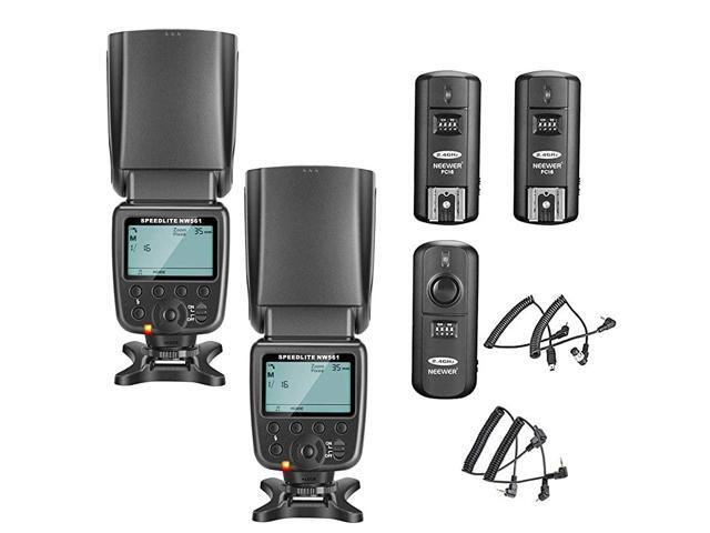 2 Packs NW561 Flash Speedlite Kit for Canon Nikon Panasonic Olympus Pentax Fijifilm and Sony Mi Hot Shoe Cameras with 24G Wireless Trigger