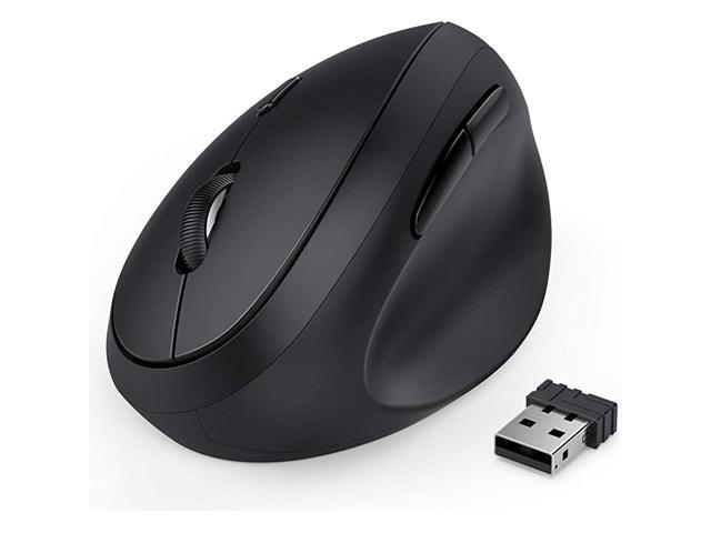 Wireless Vertical Mouse Wireless Mouse 24G High Precision Ergonomic Optical Mice for Small Hands Black
