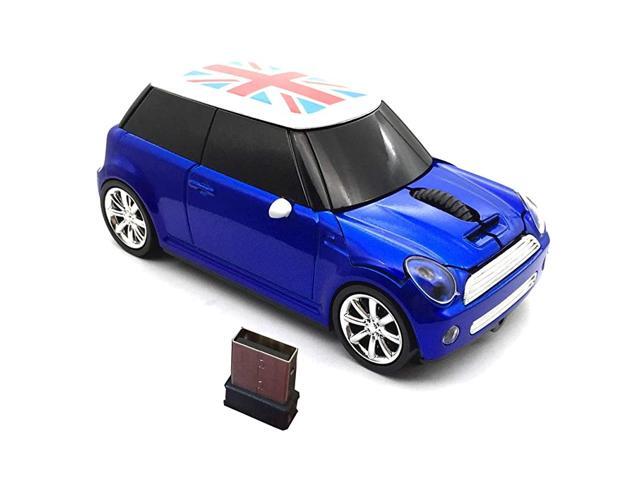 Sports Car Shaped Wireless Mouse 3 Button Optical Mouse Ergonomic Gaming Mice with USB Receiver for PC Computer Laptop Gift