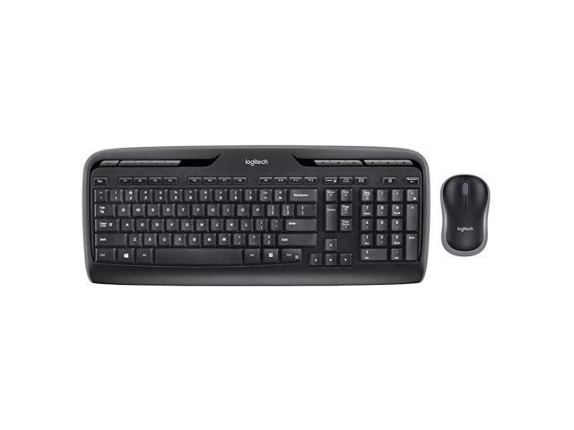 MK320 Wireless Desktop Keyboard and Mouse Combo Entertainment Keyboard and Mouse 24GHz Encrypted Wireless Connection Long Battery Life