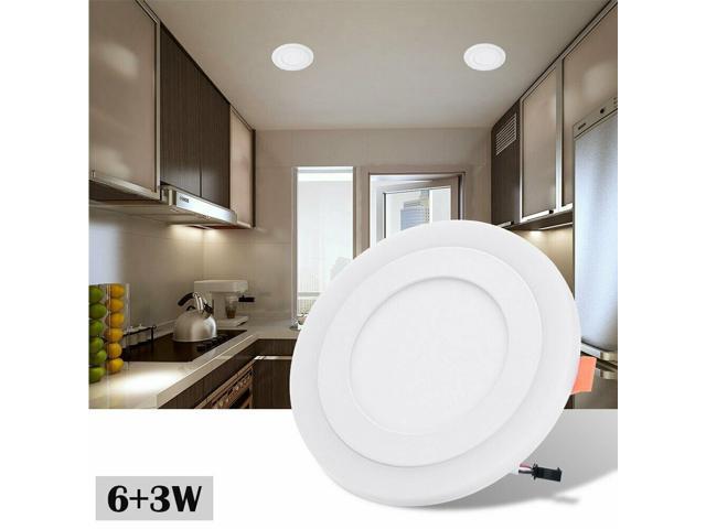 White RGB Dual Color LED Light LED Ceiling Recessed Panel Downlight Spot Lamp 