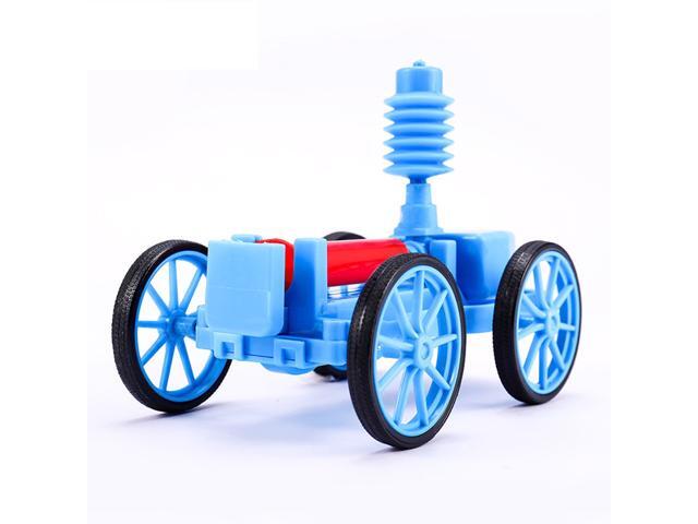 Air Powered Car DIY Hand-make Assembly Model Science Puzzle Educational Toy for Kids Learning Gift