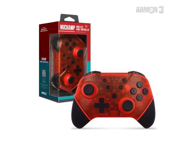 Armor3 M07467-RR NuChamp' Wireless Game Controller For Nintendo Switch/ Nintendo Switch Lite (Ruby Red)
