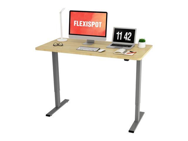 FlexiSpot Home Office Electric Height Adjustable Desk 55' x 28' Width Desktop Computer Desk Ergonomic 2-Button Controller Standing Desk Computer