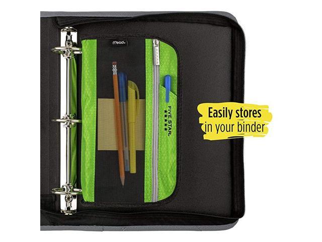 1 Count Fits 3 Ring Binders Pencil Pouch Pen Case Color Selected for You Xpanz