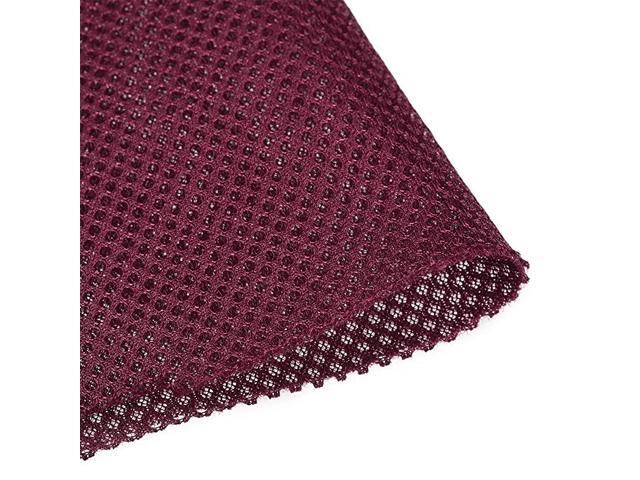 Burgundy Speaker Mesh Grill Cloth not Cane Webbing Stereo Box Fabric Dustproof Audio Cloth 100cm x 160cm 40 inches x 63 inches