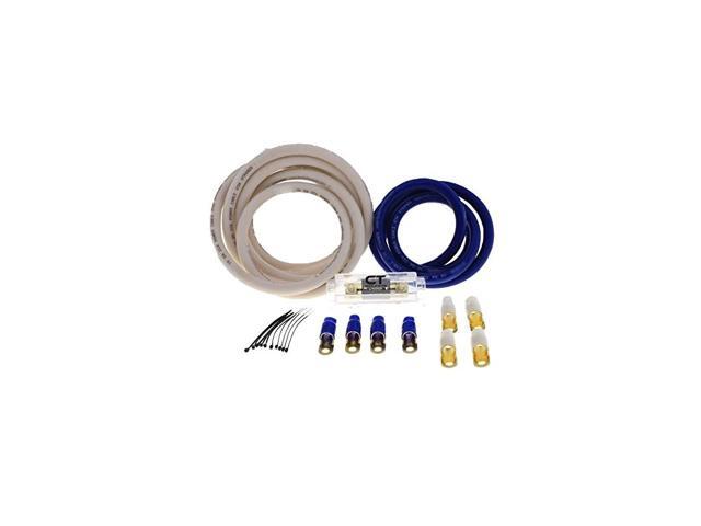 Sounds 0 AWG GA Gauge Big 3 Complete Fused Blue CCA Wire Wiring Kit