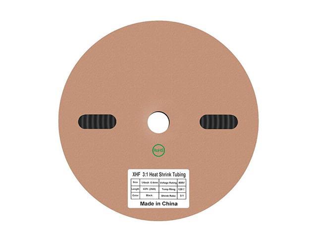 14 Inch64mm 82 Ft 31 Waterproof Heat Shrink Tubing Roll Marine Grade Adhesive Lined Heat Shrink Tube Insulation Sealing OilProof WearResistant Black