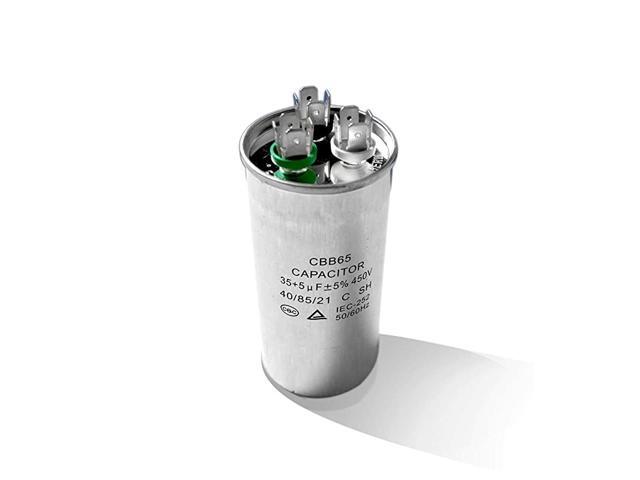 Dual PumpMotor Run Capacitor 35+5 uF +5 450VAC C SH 5060Hz 408521 IEC252 CQCTUV Certified