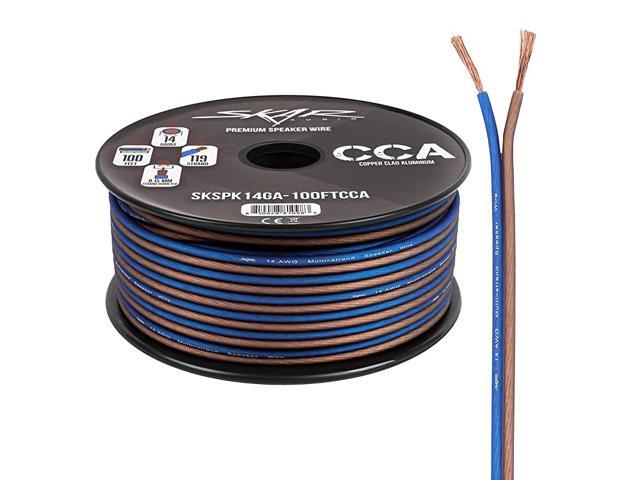 14 Gauge AWG Audio Speaker Wire 100 Feet BlueBrown