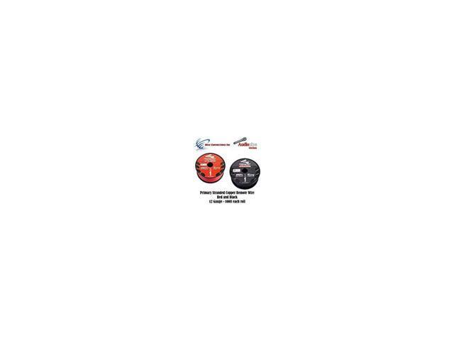 12 Gauge Wire RED Black Power Ground 100 FT Each Primary Stranded Copper CLAD