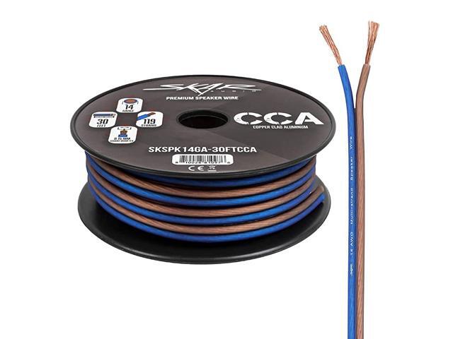14 Gauge AWG Audio Speaker Wire 30 Feet BlueBrown