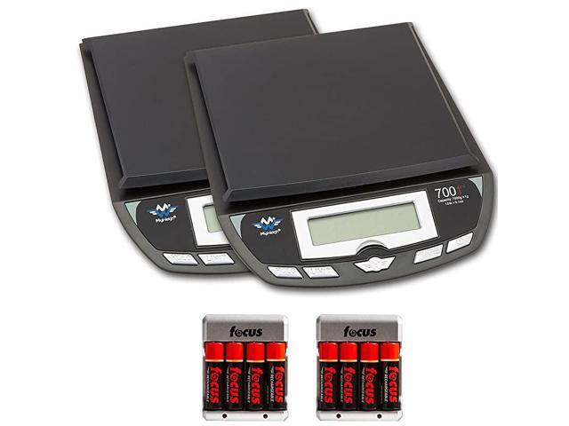 7001DX 15lb Kitchen and Table Scales 2Pack with Rechargeable Batteries Bundle 4 Items