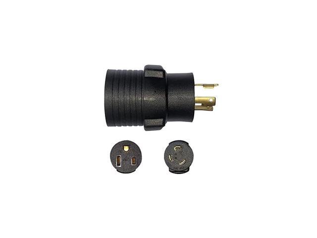 NEMA L530P to 650R Compact 120V 30 Amp Twist Lock 3 Prong Male Plug to 240V 50 Amp 3 Prong Female Receptacle Welder Generator Dryer EV Charger