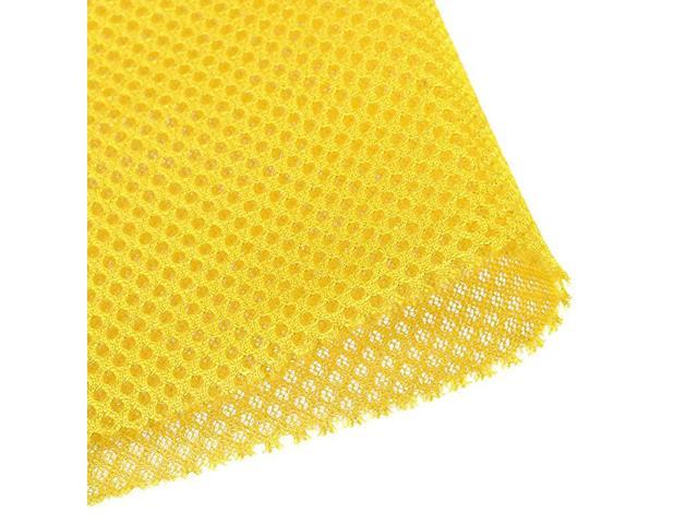 Yellow Speaker Mesh Grill Cloth not Cane Webbing Stereo Box Fabric Dustproof Audio Cloth 100cm x 160cm 40 inches x 63 inches