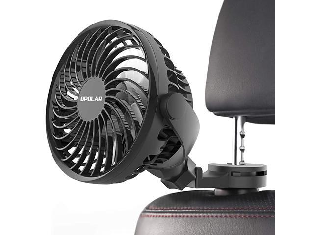 New Mini Car USB Fan with MultiDirectional Hook High Airflow Four Speeds 360° Rotation Personal Cooling Vehicle Fan for Car Without AC Driver