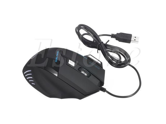 5500 DPI 7 Buttons LED USB Optical Wired Gaming Mouse For Pro Gamer Hot