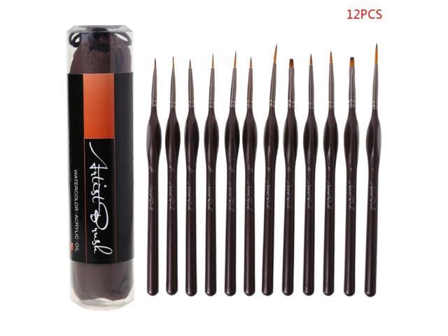12pcs/set Scriptliner Detail Fine Paint Brushes Nylon Hair Paintbrushes Art Tool