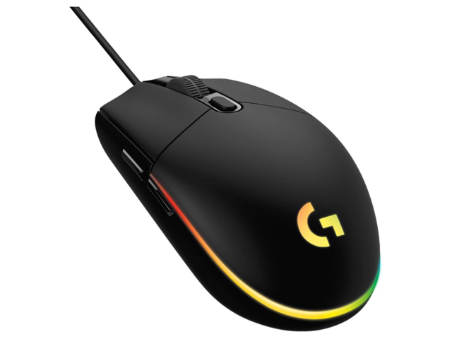 Logitech G203 Lightsync Wired Optical Gaming Mouse - RGB Illuminated - Black