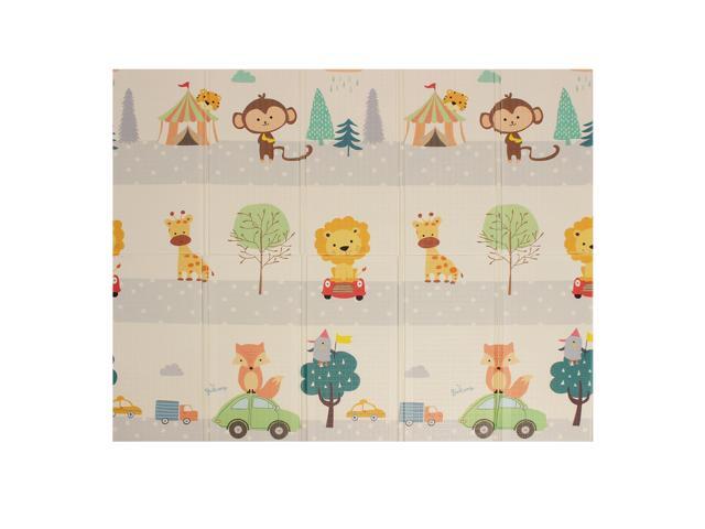 200x180cm Foldable Cartoon Baby Play Mat Xpe Puzzle Children's Mat Baby Climbing Pad Kids Rug Baby Games Mats Toys for Children-Type D