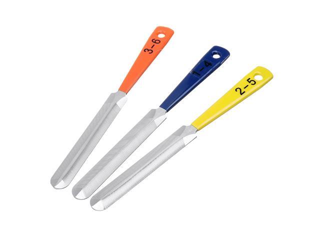 3 pcs/set Double Edged Guitar Nut Files Saddle Fret Crowning Luthier Repair Tool Steel Guitarra Fret Nut File Bridge Pin Puller