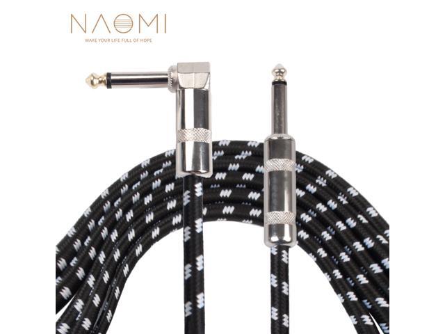 NAOMI Braided Guitar Cable 3M Guitar Line 635mm Bass Conductor Guitar Effect Speaker Cable For Electric Instruments