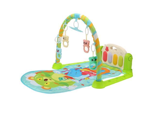 Musical Baby Activity Playmat Gym Multi-function Early Education Game Blanket for Baby Development Playmats-Green
