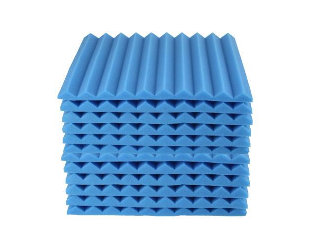 12PCS Acoustic Panels Soundproofing Foam Acoustic Tiles Studio Foam-Blue