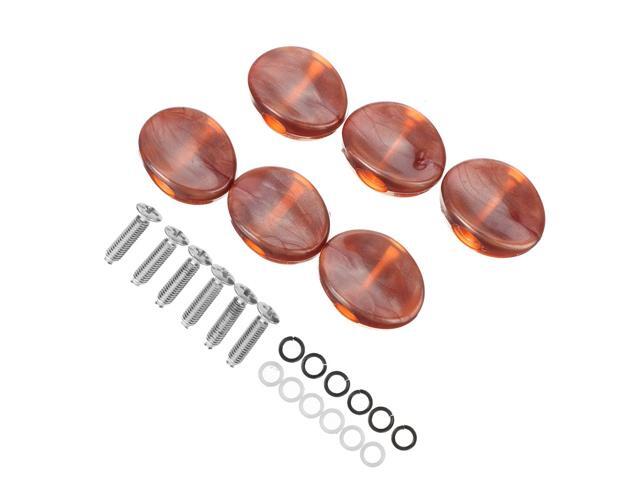 6PCS Wood Texture Guitar Tuning Pegs Tuners Machine Heads Replacement Button Knob-A
