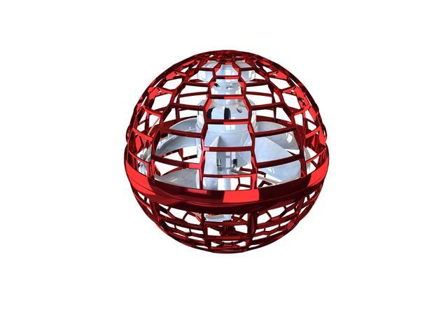 Flynova Pro Flying Ball Spinner with Magic Controller Dynamic RGB Lights Double Pass RC Drone Quadcopter- Red/Only Flying Ball