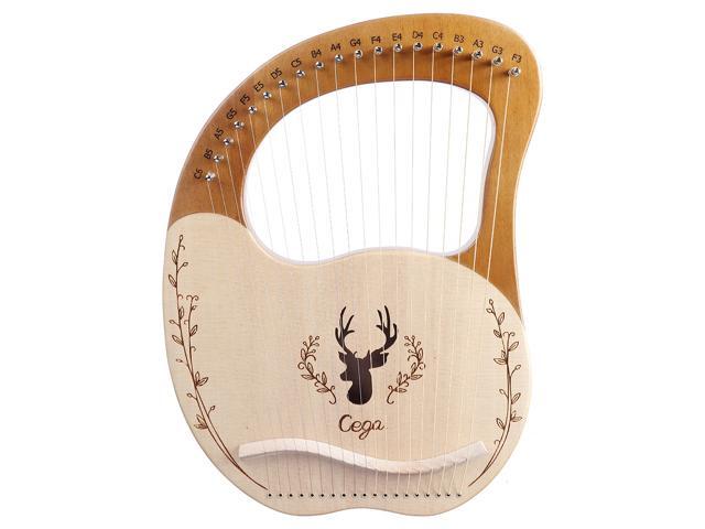 Cega 19 Tone Lyar Portable Mahogany Harp-Type 1