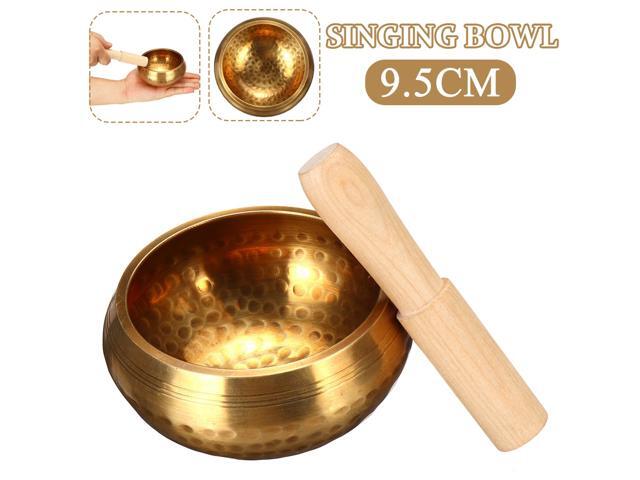 Copper Bowl Wood Hammer Yoga Singing Buddhism Healing Chakra Meditation Supply
