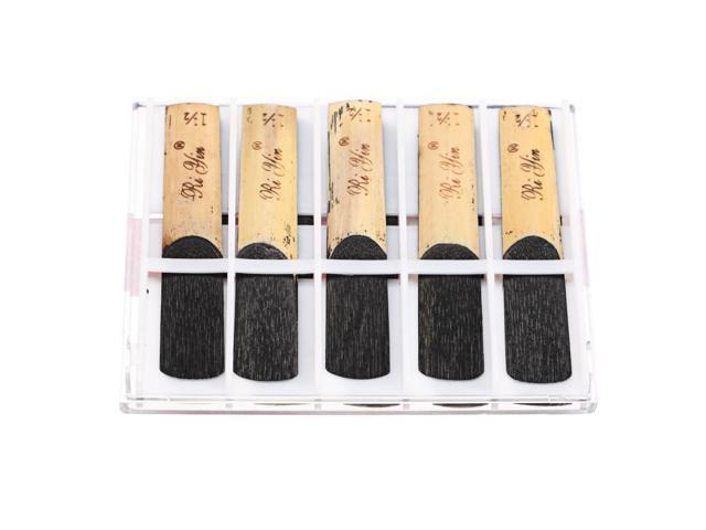 Muspor 10pcs Clarinet Reeds Set Bb Tone Strength 15 Wind Instrument Reed Instrument Parts For Saxophone